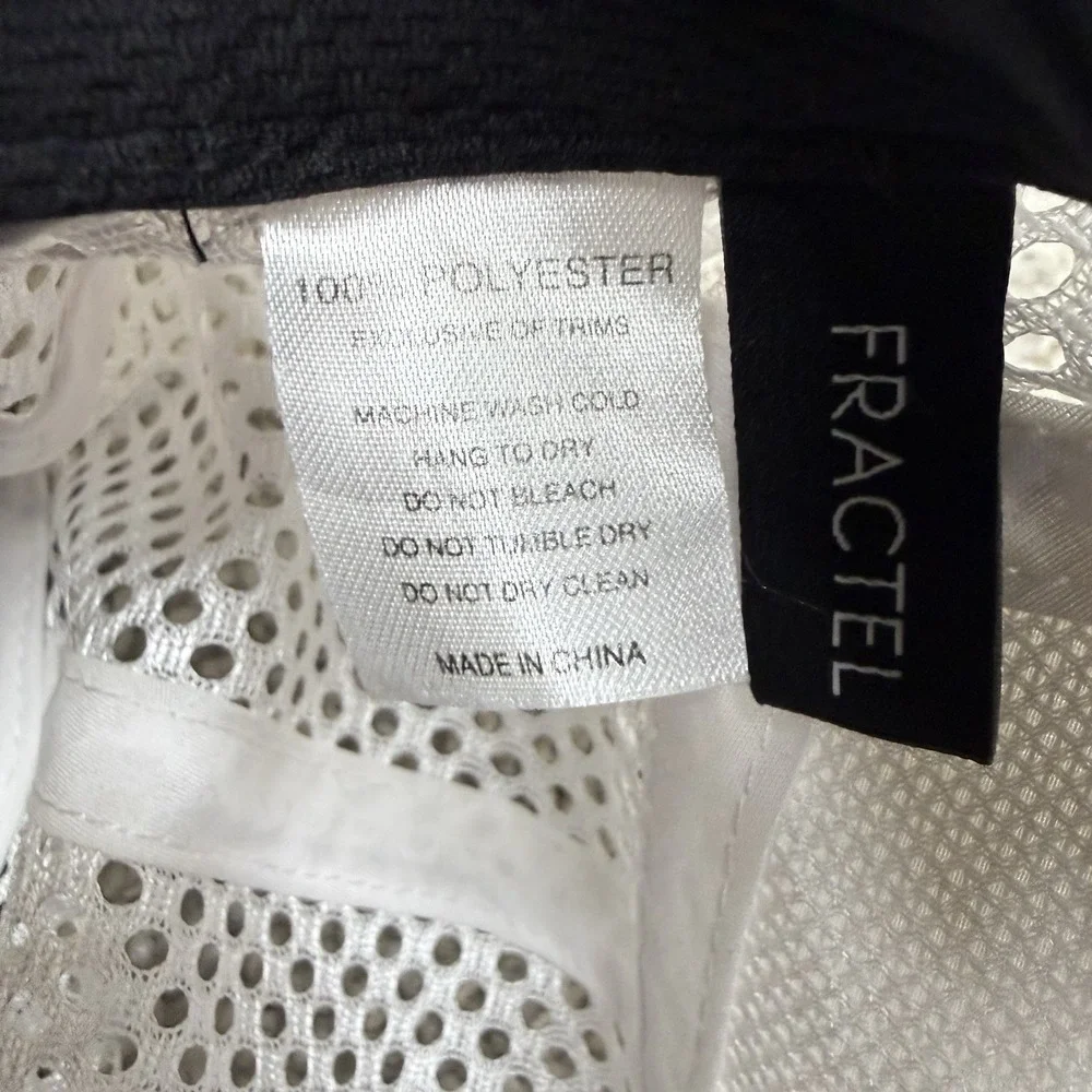Fractel Running Hat Cap‎ adjustable white/Black